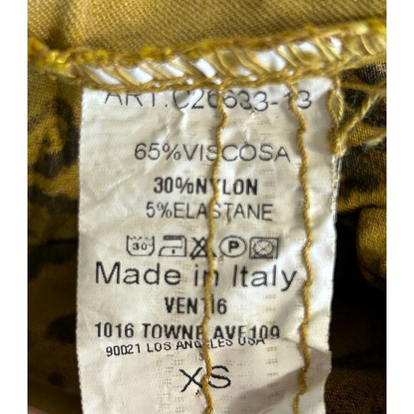 Venti6 Animal Print Stretch Jogger Pants in Brown - Sz XS - Picture 5 of 5